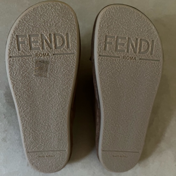 Fendi Fendigraphy Brown Suede Sandals- Size 6.5-New in Box - Picture 16 of 16